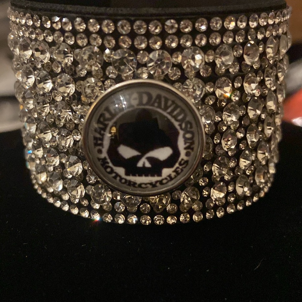 - - HD Rhinestone Bling Willie G Bracelet